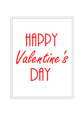 Valentine's Day greeting card, gift poster