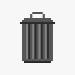 Trashcan icon pixel art