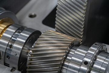 Metal cog wheels gears. machine parts. 금속 톱니바퀴, 기어, 기계 부품