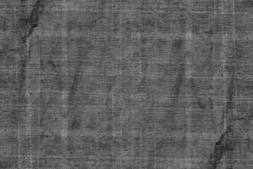 Dark gray rough fabric texture of sackcloth for background