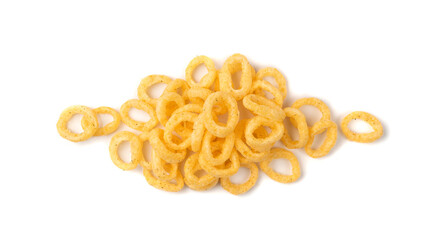 Corn Rings Isolated, Puffs with Spices