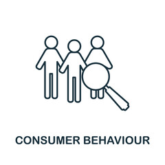 Consumer Behaviour icon. Line element from customer relationship collection. Linear Consumer Behaviour icon sign for web design, infographics and more.