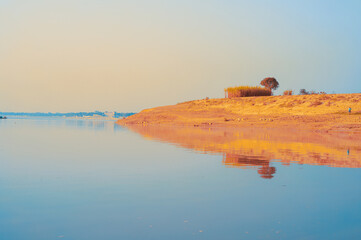 sunset on the beach