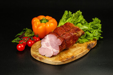 Delicous smoked pork for snack