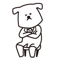 色加工ok いぬ素材No.98 医者 悩み