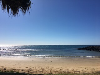 Beach ocean clear water