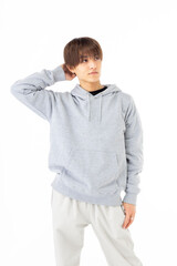 男子大学生のポートレート
