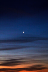moon and clouds