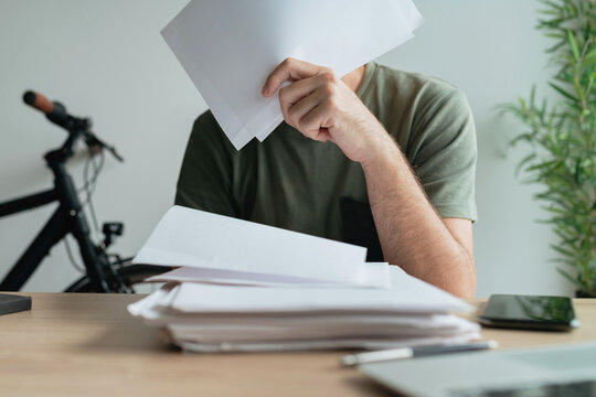 Telecommuter stuck with paperwork in home office