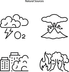 Processing of natural resources. Pixel Perfect Vector Thin Line Icons. Simple Minimal Pictogram on white background.