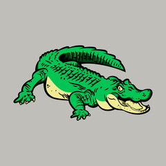 Aligator Cartoon Vector