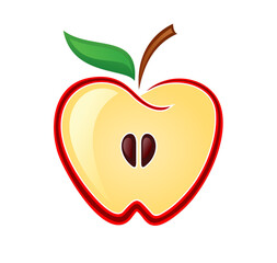 The Symbol of red ripe apple.