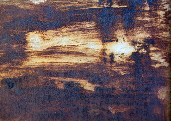 Rusty metal texture with old paint