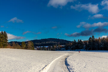 Winterspaziergang im Winterwunderland Th&uuml;ringer Wald bei Steinbach-Hallenberg - Deutschland
