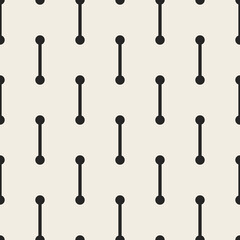 Vector seamless geometric pattern - monochrome repeatable background. Beige endless linear texture, modern stylish print
