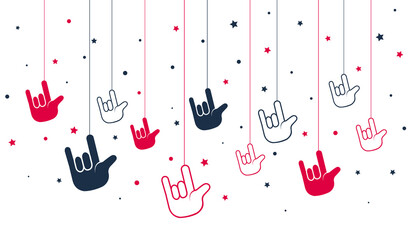 ILY bubble star decoration love