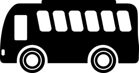 bus icon vector illustration logo template for many purpose. Isolated on white..eps