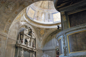 Brescia. Interno della cupola del Duomo Vecchio  in Piazza Paolo VI