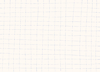 Blue grid background, pattern. Hand drawn texture. Vector backdrop, cover, banner.	