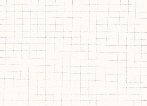 Blue Grid Background, Pattern. Hand Drawn Texture. Vector Backdrop, Cover, Banner.	