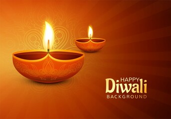 Happy Diwali indian festival card background