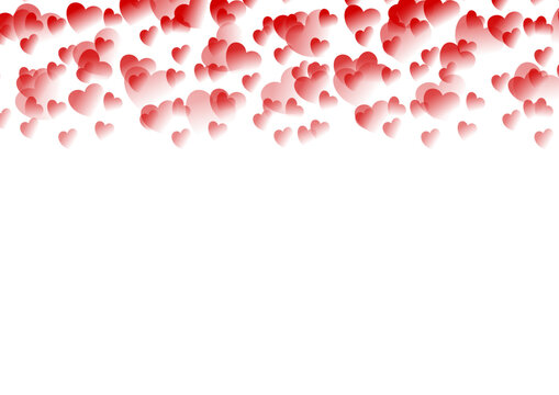 Half transparent hearts on transparant background. white space.