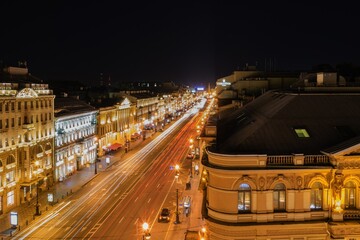 Fototapeta na wymiar European city in Russia