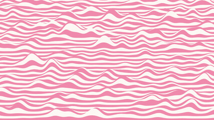 Trendy 3D lollipop stripes distorted backdrop. Candy ripple backdrop with optical illusion effect