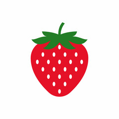 strawberry fruit icon vector