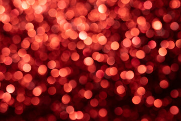 Red festive sparkling background. Backdrop for Valentine's Day.