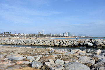 Seashore, Barcelona, Spain