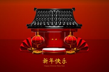 Happy Chinese New year 2022 The Year of the Tiger Background