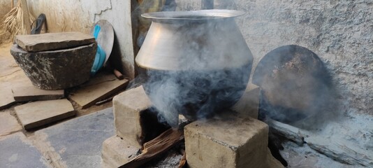 water flowing into a bucket