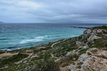 isola di favignana al largo di trapani in sicilia