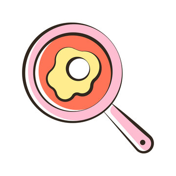 recommend clip art: Fried Egg vector Filled Outline Icon Design illustration. Food and Drink Symbol on White background EPS 10 File