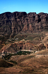 Mountain lake La Sorrueda, Santa Lucía de Tirajana, Gran Canaria, Canary Islands, Spain.
