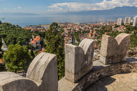 View of Rijeka from Trsat castle, Croatia