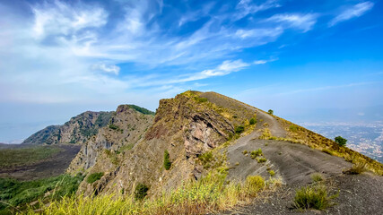 Fototapeta na wymiar landscape around the Mount Vesuvius, Italy