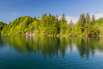 Obraz premium Kozjak lake in Plitvice Lakes National Park, Croatia