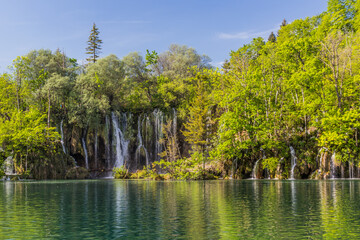 Waterfall in Plitvice Lakes National Park, Croatia