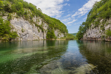 Fototapeta na wymiar Gavanovac lake in Plitvice Lakes National Park, Croatia