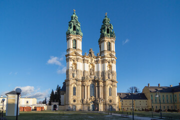 Fototapeta na wymiar Panorama of Krzeszow - Cistercian abbey, Lower Silesia, Poland