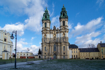 Fototapeta na wymiar Panorama of Krzeszow - Cistercian abbey, Lower Silesia, Poland