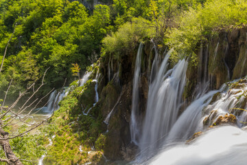 Fototapeta premium Sastavci waterfall in Plitvice Lakes National Park, Croatia