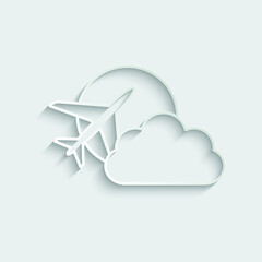 travel icon airlines logo vector 