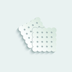 biscuit icon, cookie icon vector