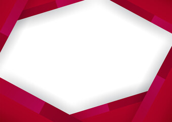 Modern employee red certificate design template