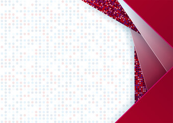 Modern employee red certificate design template