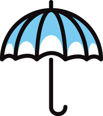 umbrella line icon