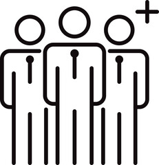 teamwork line icon